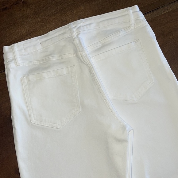 Ella moss White High Waisted Straight Leg Cropped Jeans Sz. 29/8 - Picture 7 of 17